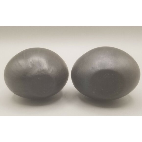 Deva Raku Spirit Ceremonial Rattles Pottery Pair Shakers Faces Nan Emmett - Picture 9 of 9